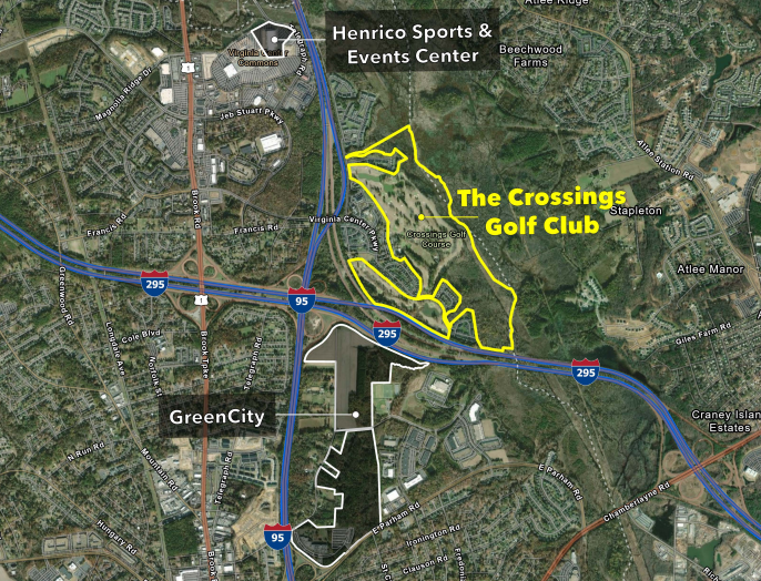 The local PGA tournament needs a new home. Henrico and a local businessman think they have the solution. 12 Crossings map