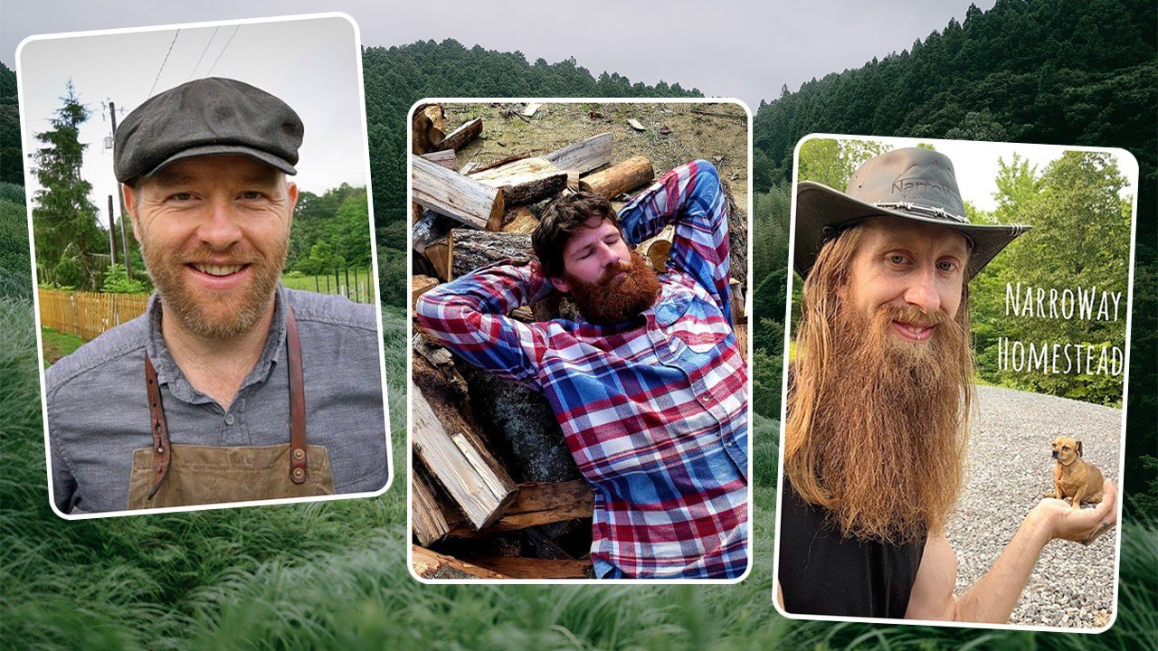 Justin Rhodes; Sean Rogers; Nate Petroski off-grid trad husbands