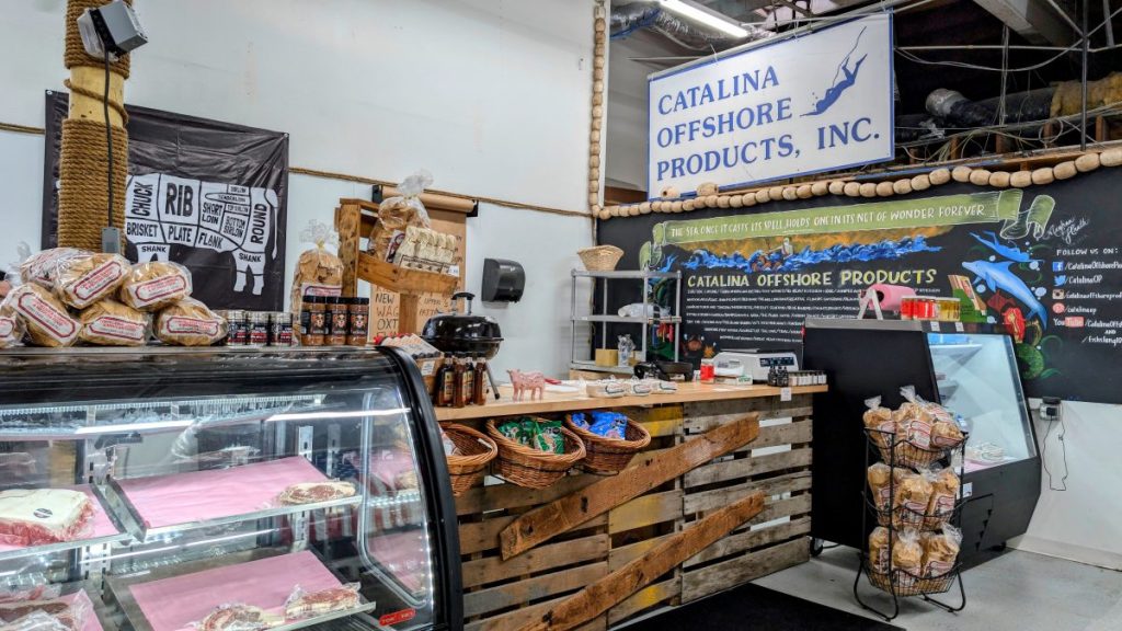 Beef counter at Catalina Offshore products