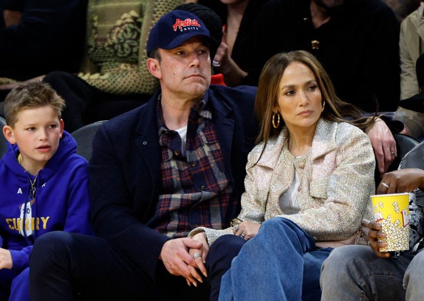 Jennifer Lopez, Ben Affleck and his son Samuel Garner
