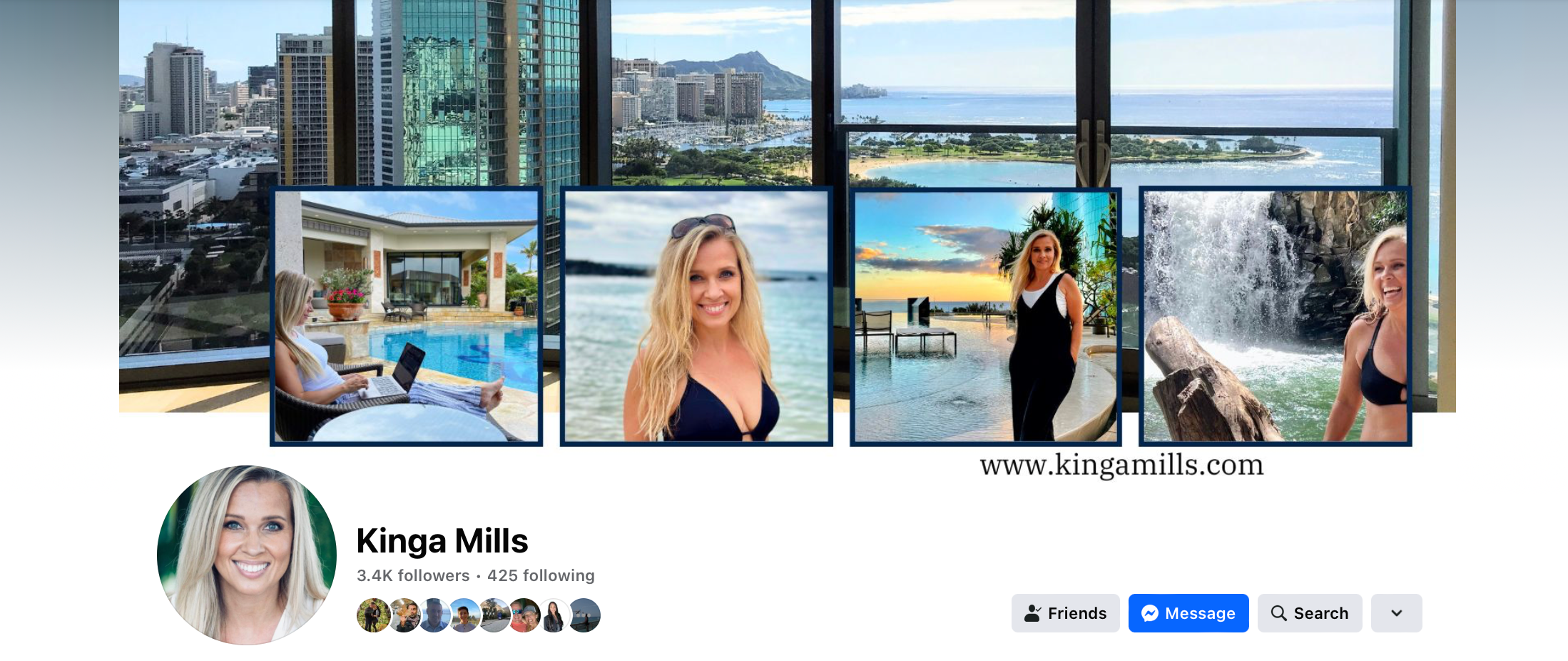 Kinga Mills' real estate agent Facebook page