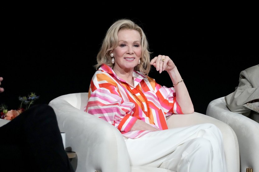 NORTH HOLLYWOOD, CALIFORNIA - MAY 30: Jean Smart speaks onstage at the "Hacks" Los Angeles FYC Event at Television Academy's Wolf Theatre at the Saban Media Center on May 30, 2024 in North Hollywood, California. (Photo by Jeff Kravitz/FilmMagic for HBO)