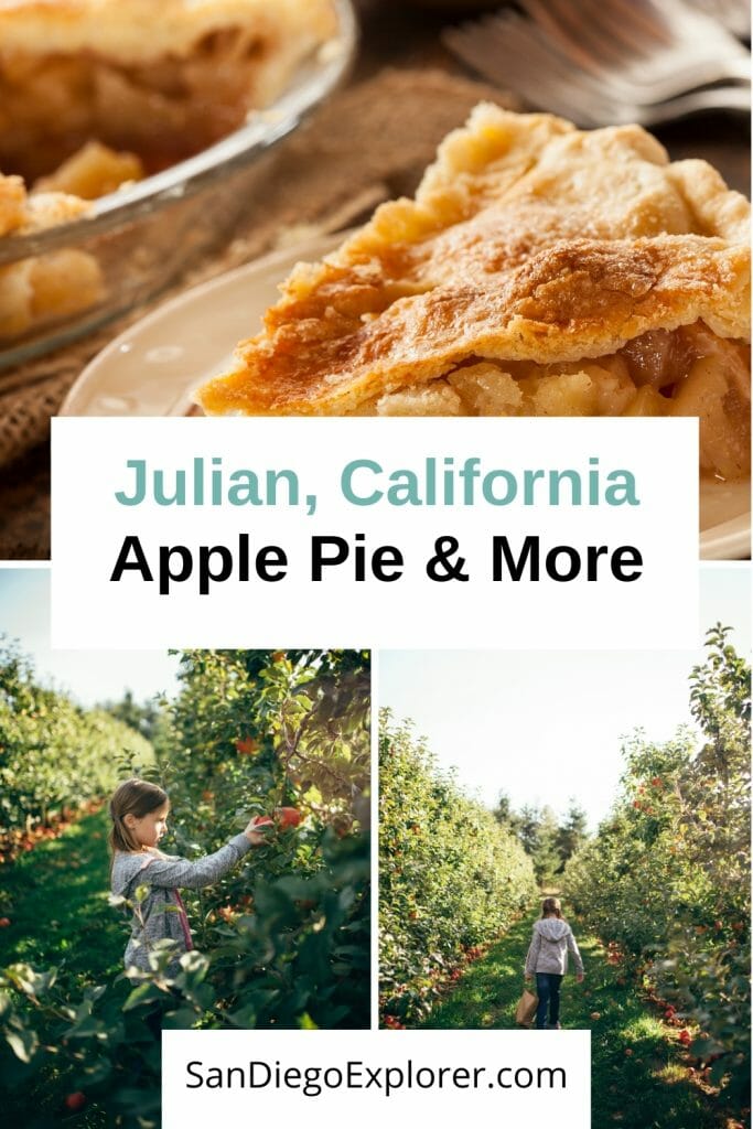 Julian Apple Pie is famous throughout Southern California and beyond and a trip to this little country town in Southern California is the perfect fall getaway. From apple picking to the obligatory apple pie tasting, there are lots of fun fall activities in Julian, California - San Diego Things to do in October - October in San Diego - Fall in San Diego - Julian California - Julian Apple Pie - Julian Apples - San Diego Getaway - San Diego day trip - Mining Town - Apple Orchards - Apple Harvest