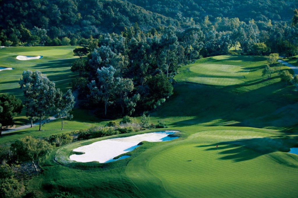 Aerial view of golf course at the Fairmont Grand Del Mar Golf Resort