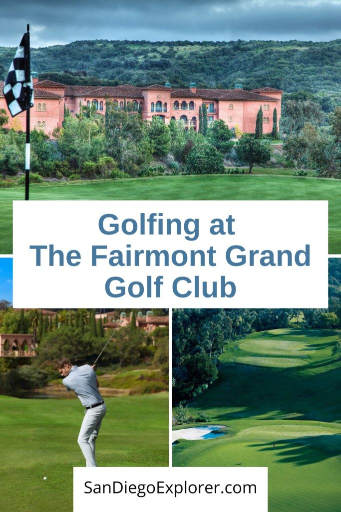 Photo collage of the Grand Golf Club at the Fairmont Grand Del Mar San Diego