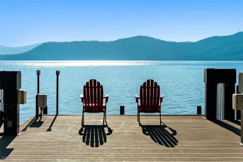 View of Lake Tahoe from the dock