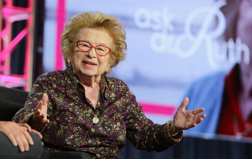 PASADENA, CA - FEBRUARY 11: Dr. Ruth Westheimer of 'Ask Dr. Ruth' speaks onstage during the Hulu Panel during the Winter TCA 2019 on February 11, 2019 in Pasadena, California. (Photo by Rachel Murray/Getty Images for Hulu)