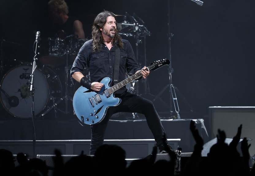 WASHINGTON, DC - MARCH 05: Dave Grohl of Foo Fighters performs at the Power to the Patients concert at The Anthem on March 05, 2024 in Washington, DC. (Photo by Paul Morigi/Getty Images)