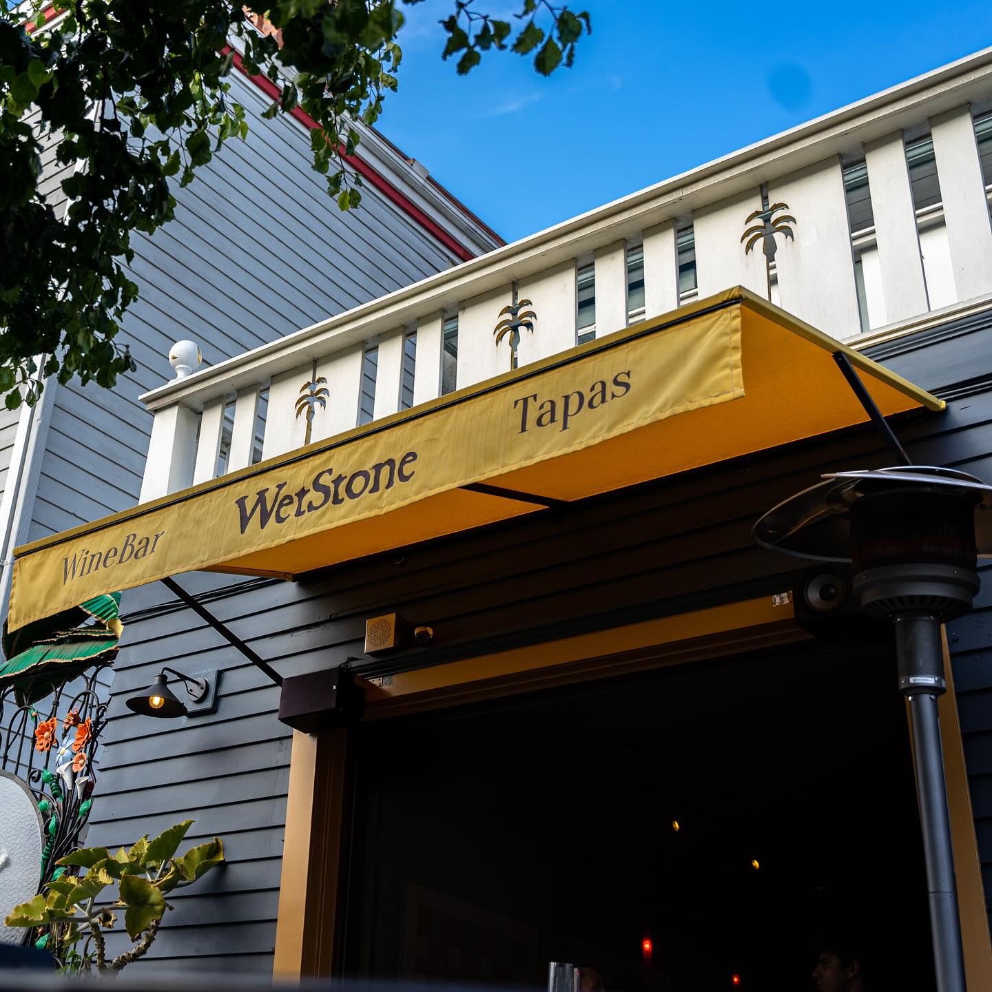 Best wine bars in San Diego featuring the exterior of Wet Stone Wine Bar & Café