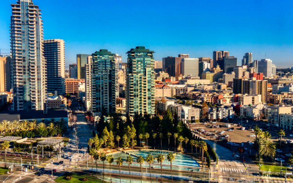 Aerial View of Downtown San Diego