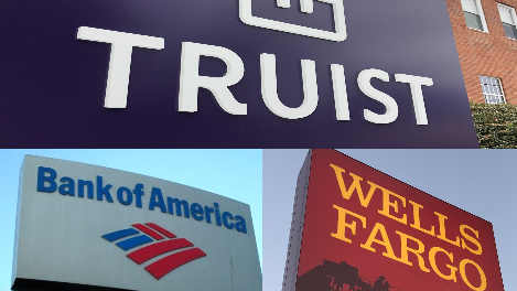 BofA, Truist, Wells Fargo lose ground in local deposit rankings 3 boftruistwellsfargocomposite Cropped