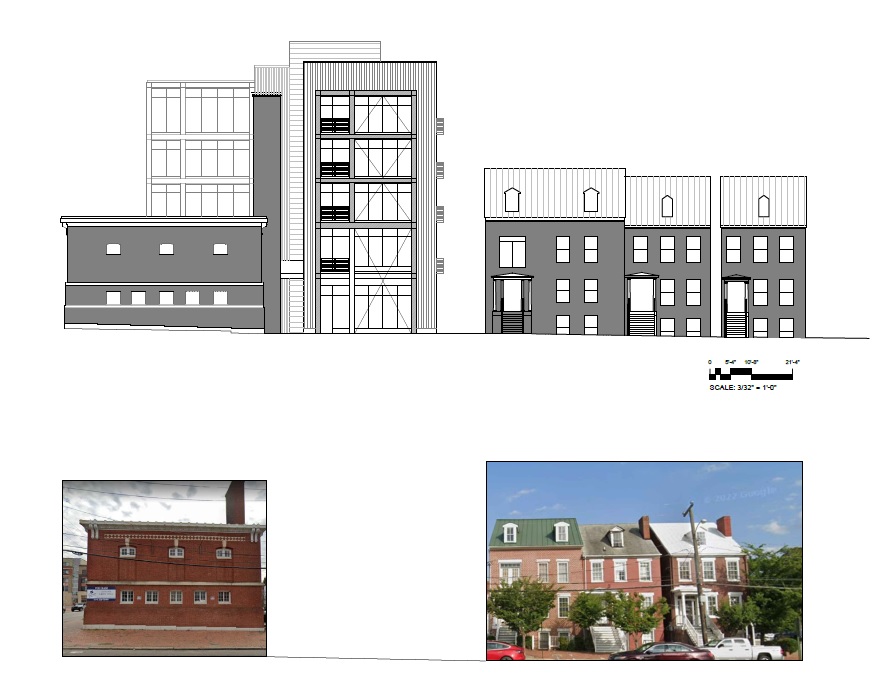 Plans progressing for pair of infill apartment buildings along Broad St. in Shockoe 2 Bathhouse1