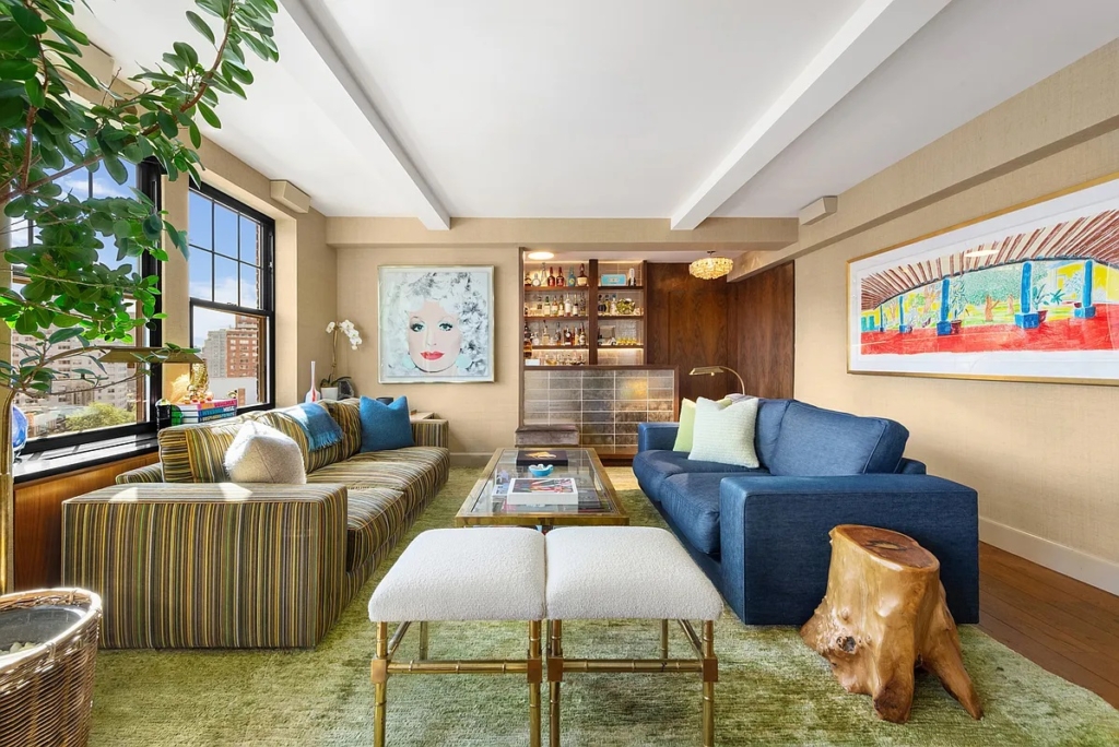 Andy Cohen's co-op living room