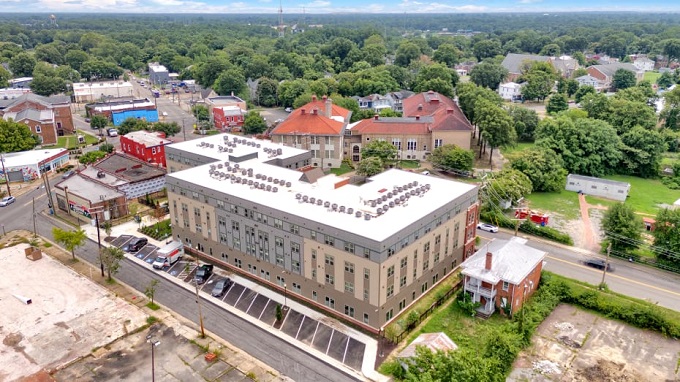 Developer completes $22M apartment project, starts another across Brookland Park Blvd. 4 HighlandTerraceAerial ECD 1