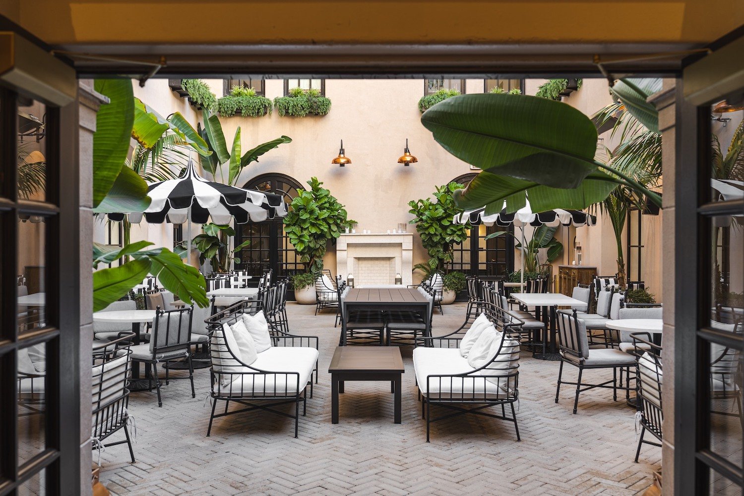 The Guild Hotel in downtown with an outdoor courtyard