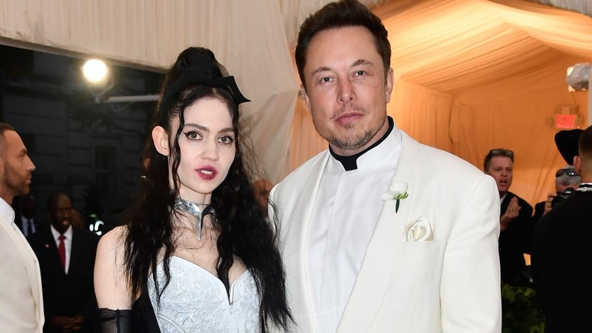 NEW YORK, NY - MAY 07: Grimes and Elon Musk attend the Heavenly Bodies: Fashion & The Catholic Imagination Costume Institute Gala at The Metropolitan Museum of Art on May 7, 2018 in New York City. (Photo by Frazer Harrison/FilmMagic)