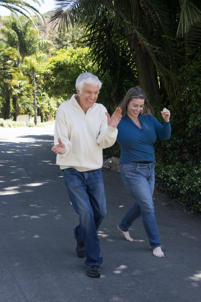 MALIBU, CA - APRIL 21: Actor Dick Van Dyke and wife, Arlene Silver photographed at home during a photo shoot on April 21, 2016 in Malibu, California. (Photo by Roxanne McCann/Getty Images)