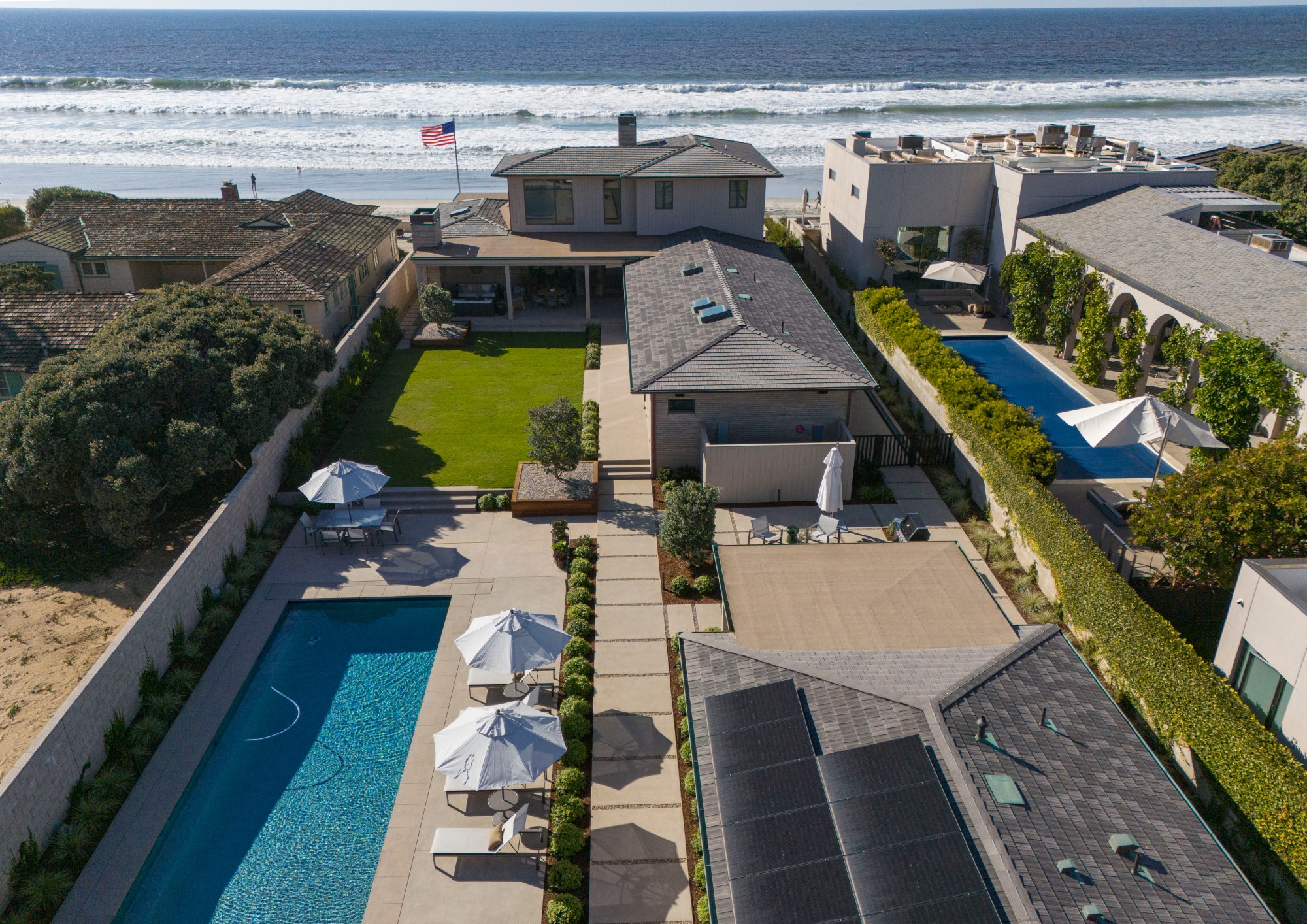 The Ocean House Del Mar is a $75 million oceanfront estate for sale on Camino Del Mar in Del Mar on Tuesday, Nov. 19, 2024. (K.C. Alfred / The San Diego Union-Tribune)