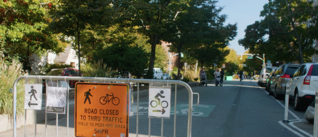 Open Street in Jackson Heights, Queens