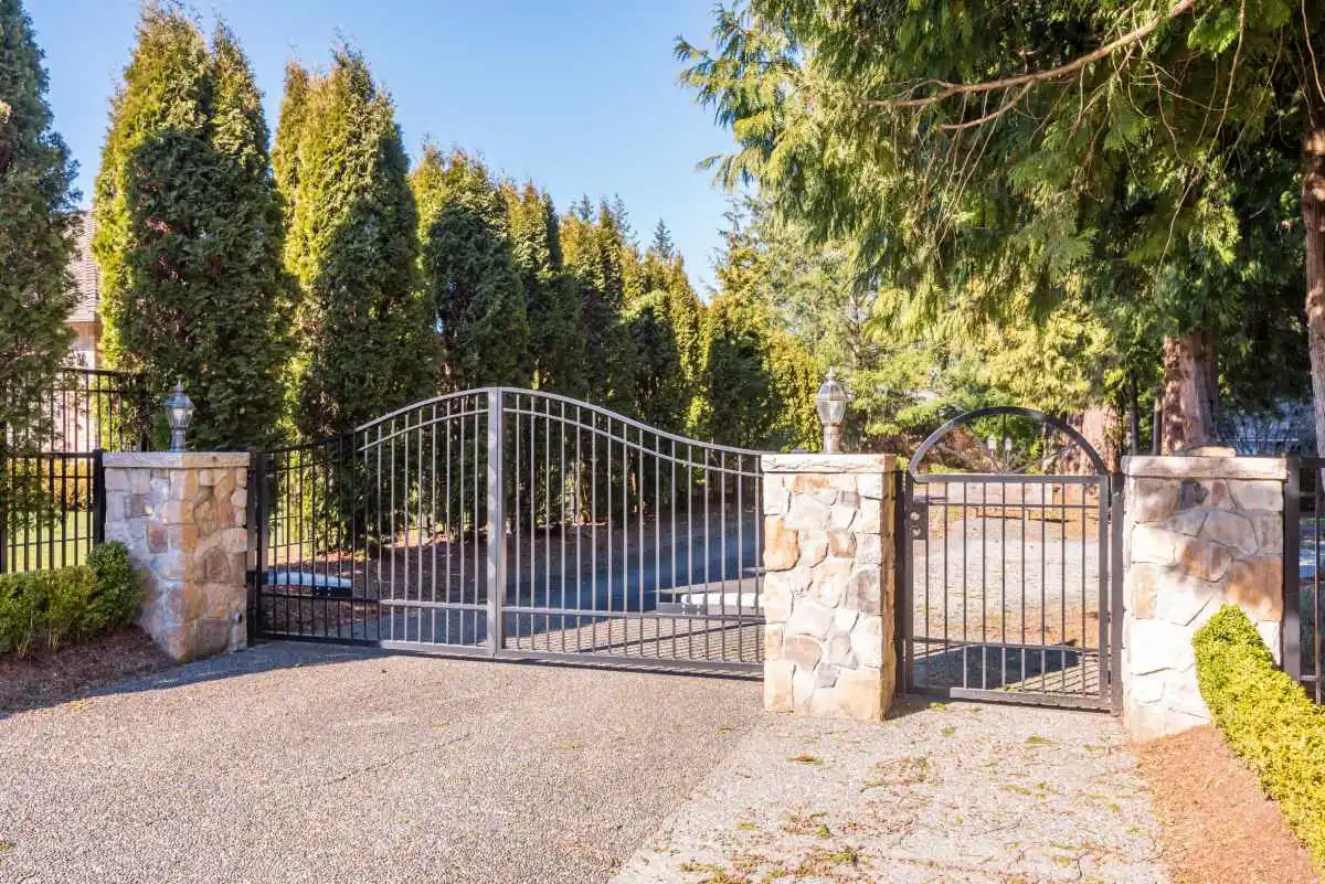 A gate with a custom design