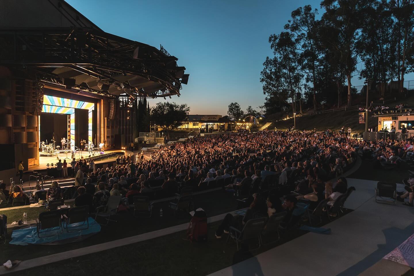 Things to do in San Diego at night featuring open-air show at the Moonlight Ampitheatre in Vista