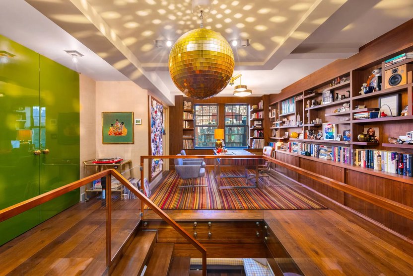 Andy Cohen's posh, two-story co-op in the West Village.
