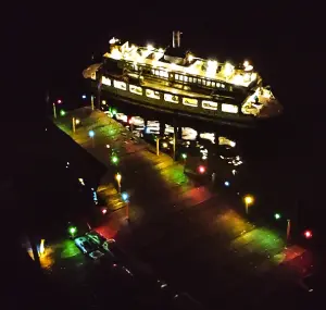 Parade of Lights – the mini version – set for Model Yacht Pond on Vacation Isle,Terry L. Wilson