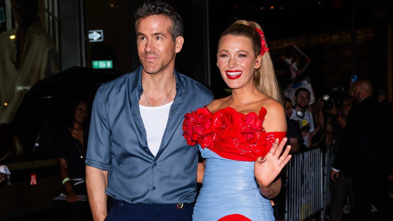 NEW YORK, NEW YORK - JULY 22: Ryan Reynolds (L) and Blake Lively attend the afterparty for "Deadpool & Wolverine" New York Premiere at Jazz at Lincoln Center on July 22, 2024 in New York City. (Photo by Gotham/GC Images)