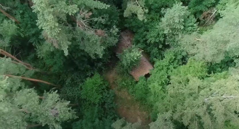 Almost completely hidden, it's the ideal place for a bunker compound.