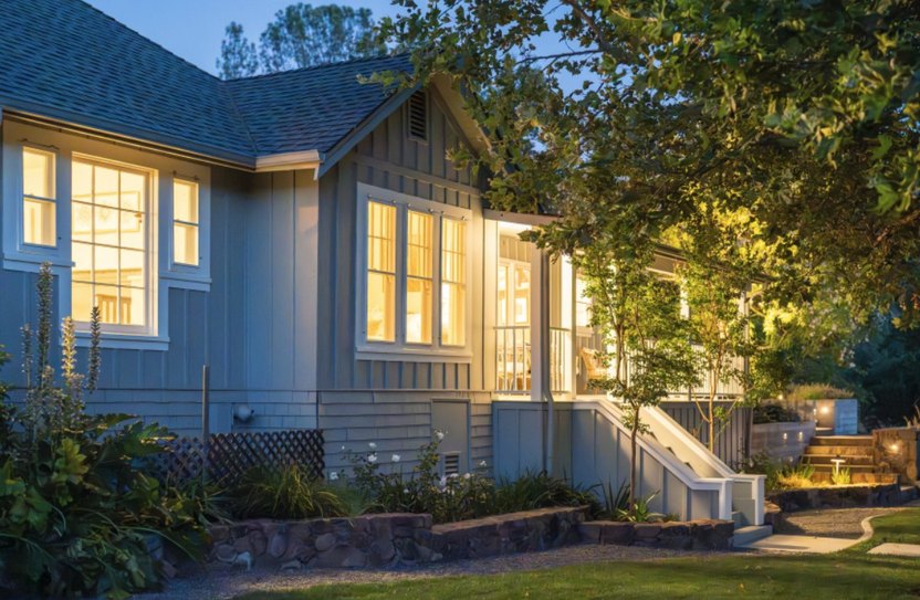 The Grove House was originally built in the early 1900s and has been elegantly renovated in the modern farmhouse style.