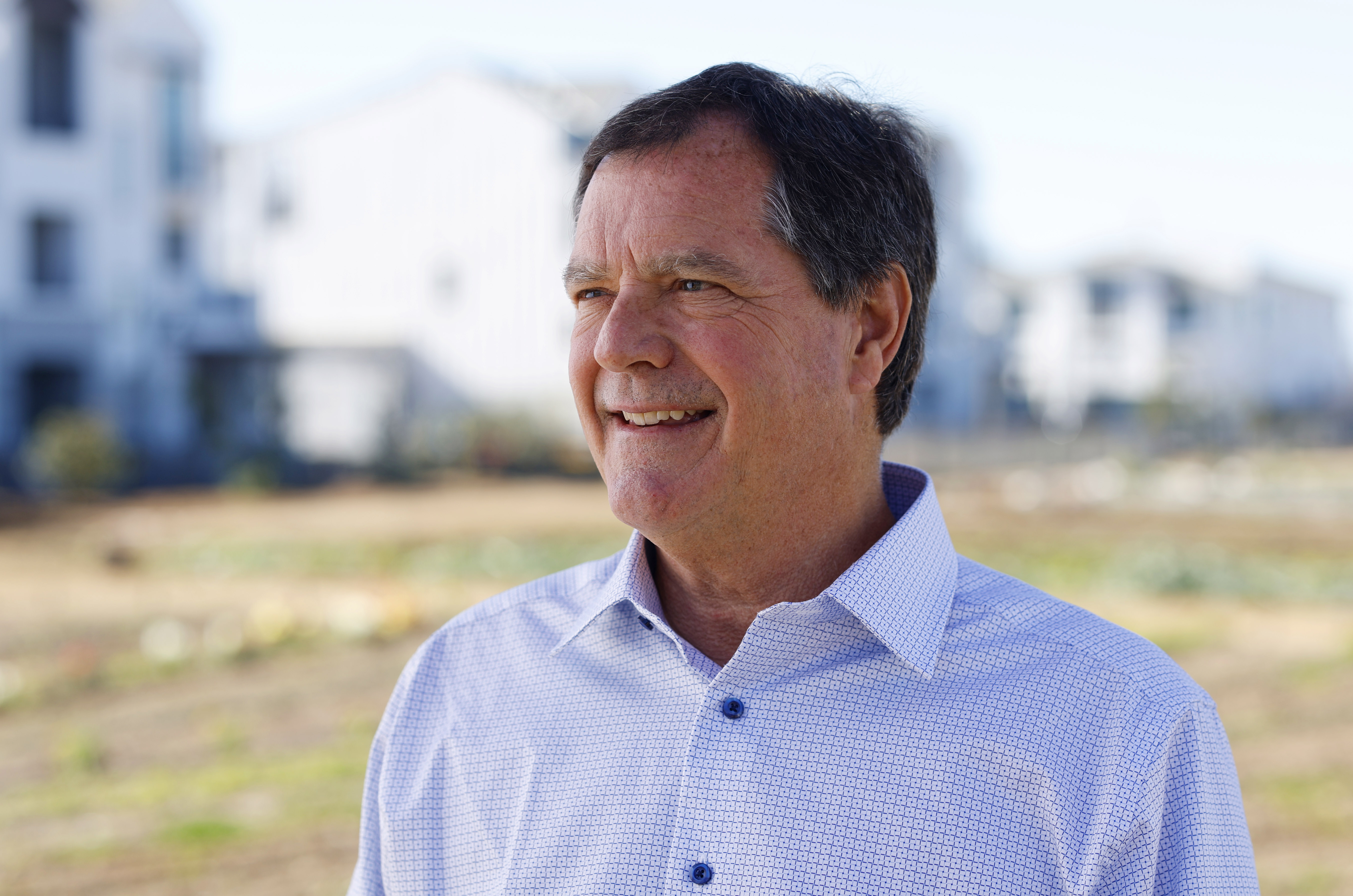 Paul Barnes of Shea Homes is shown at Fox Point...