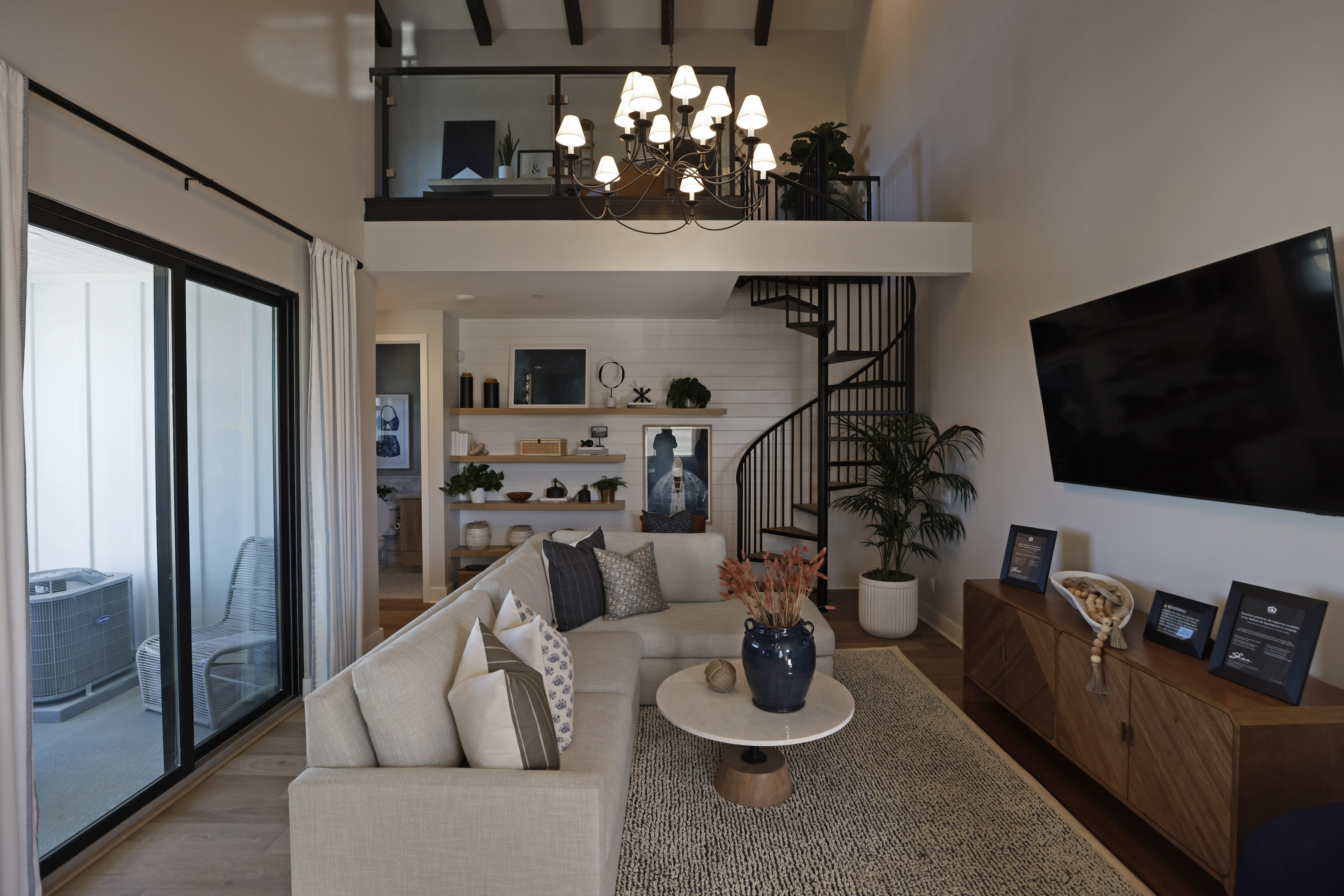 A 1,021 square-foot, one bedroom, with a loft is shown...