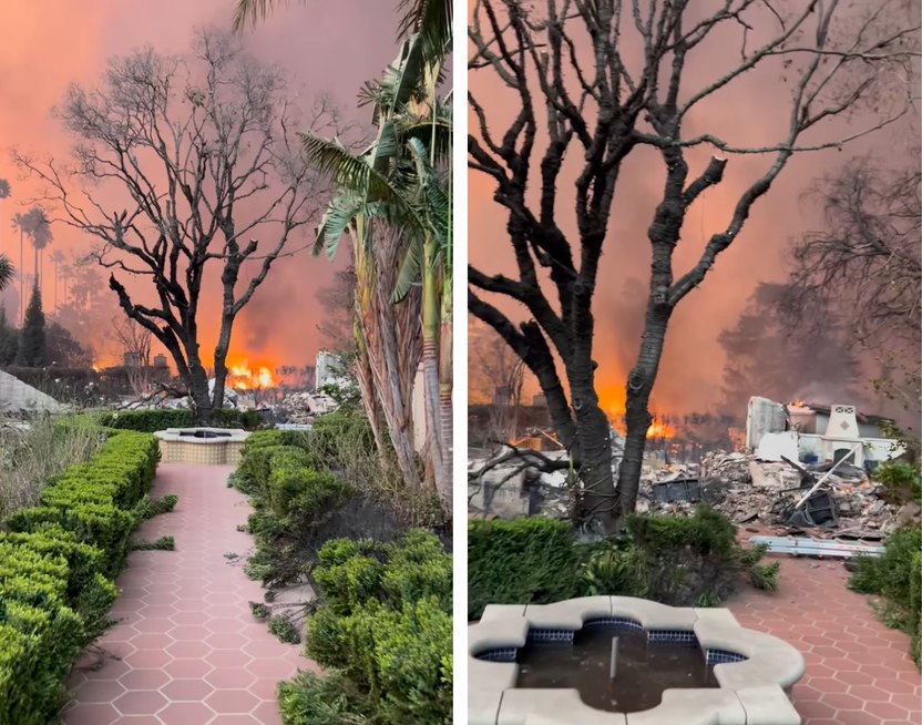 Cameron Mathis and wife Vanessa lose home in fire