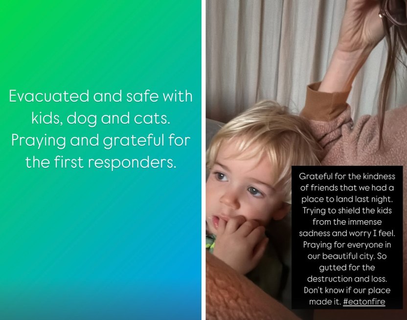 Mandy Moore wildfires