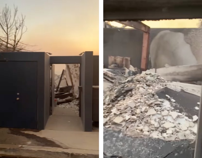 Devastated Paris Hilton Visits Smoldering Ruins of $8.4 Million Malibu House Where She Raised Her Kids After It Was Destroyed by Wildfires