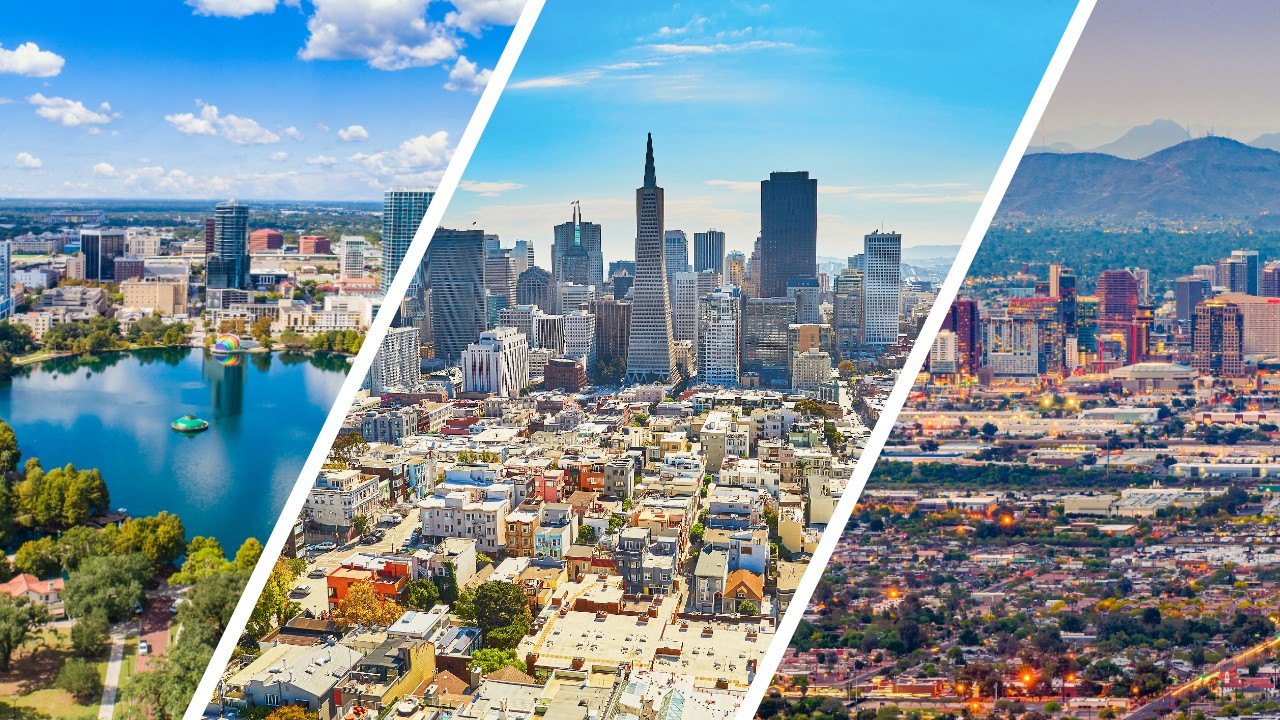 San Francisco, CA; Phoenix, AZ; Tampa, FL