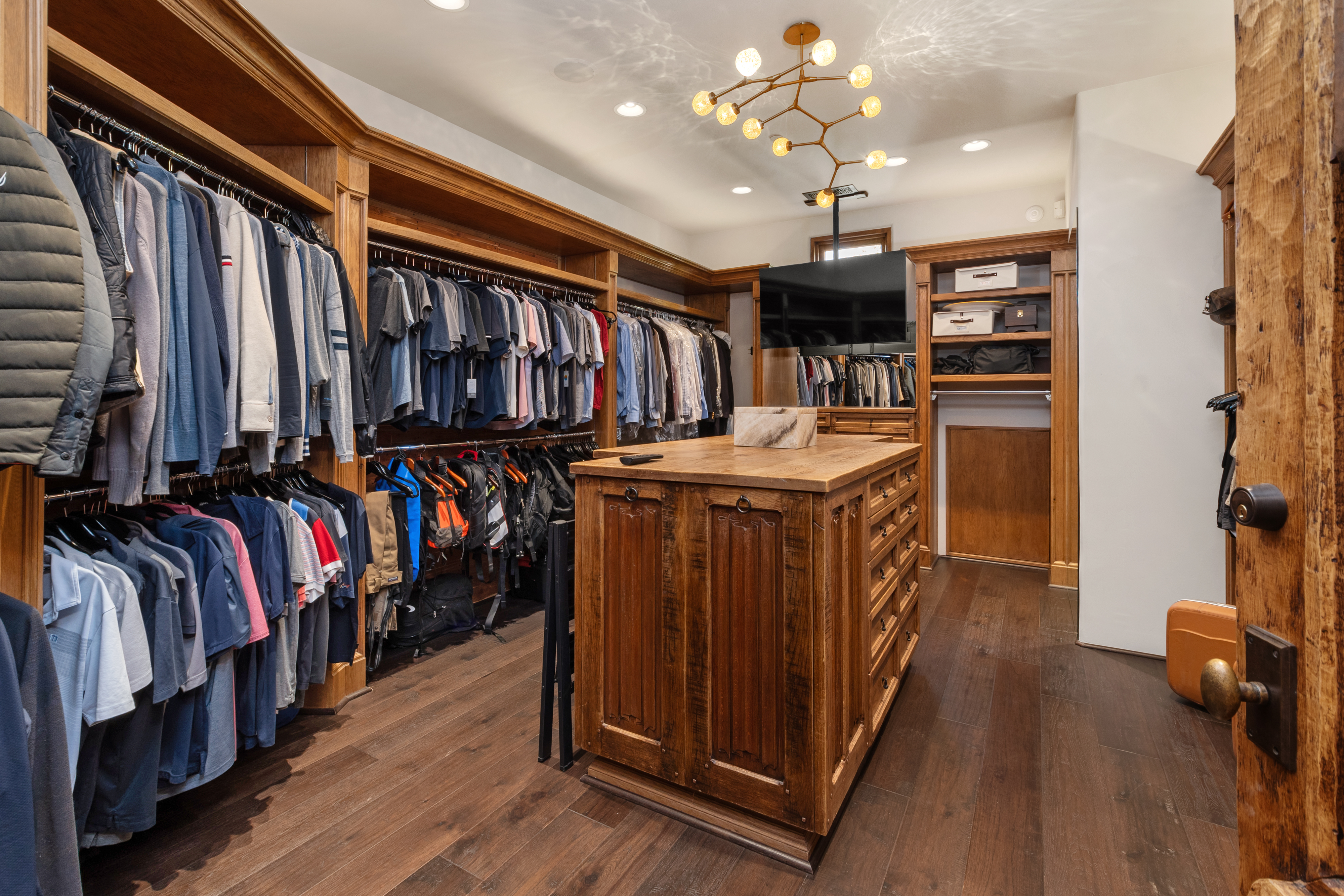 A walk-in closet at 6720 Las Colinas in Rancho Santa...