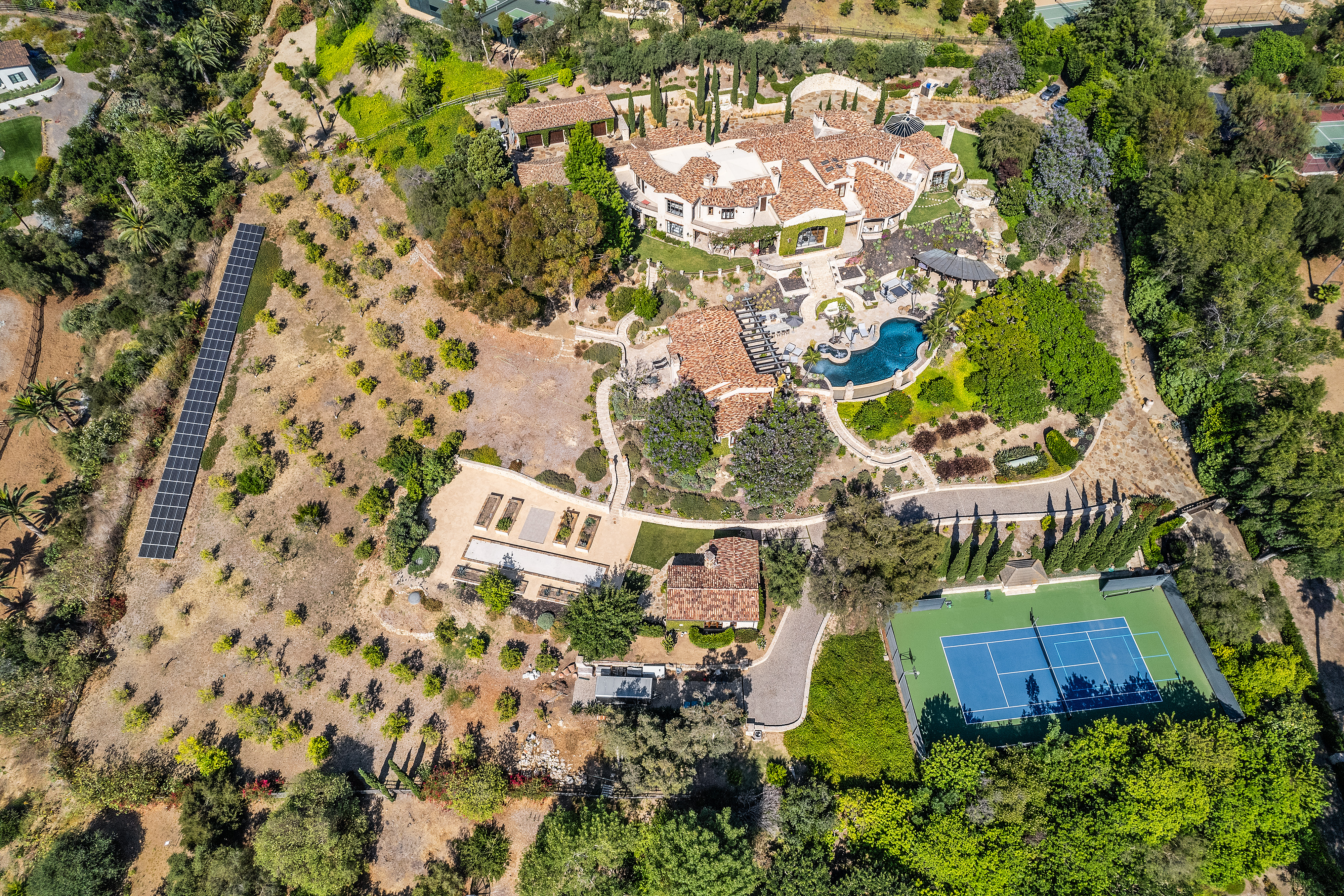 The mansion at 6720 Las Colinas in Rancho Santa Fe...