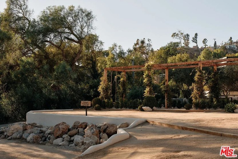 People and animals appreciate the beautiful landscaping.