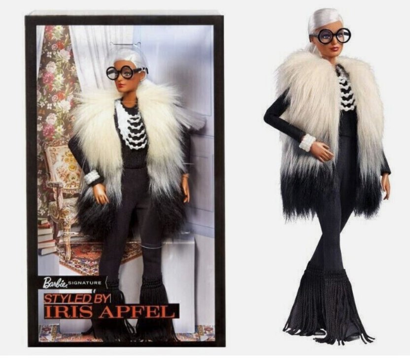 They created a Barbie in Iris Apfel's honor.
