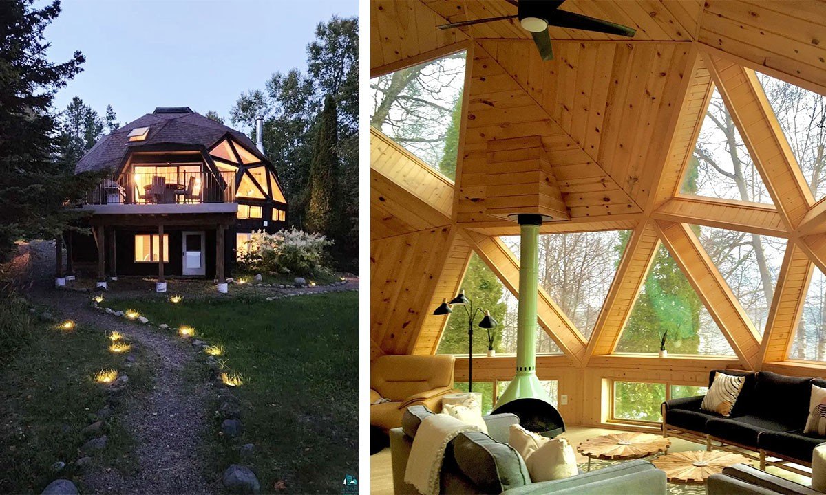 Spectacular Waterfront Geodesic Dome Home on Lake Superior Lists for $1.2M