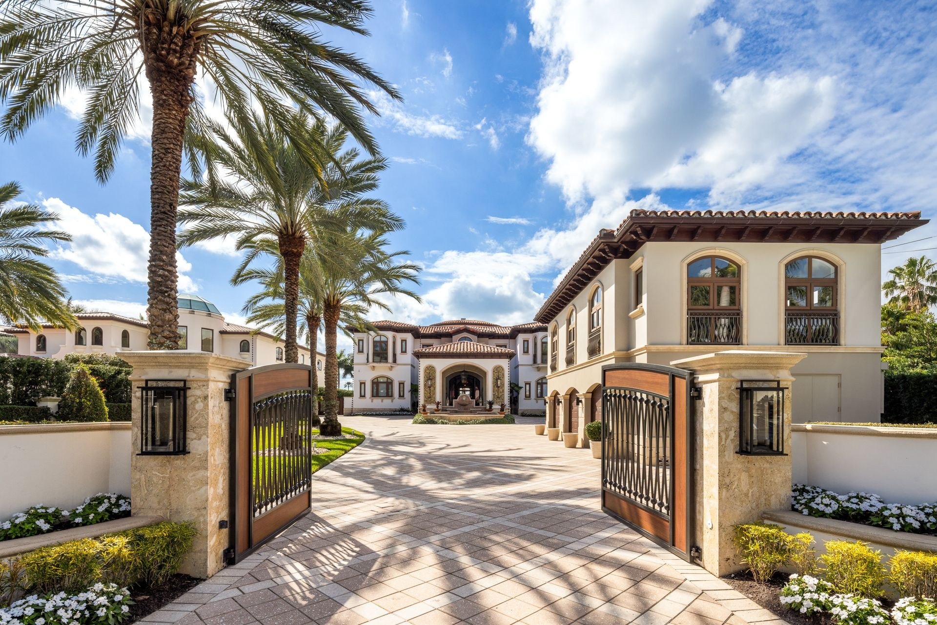 Palm Island compound gated entrance