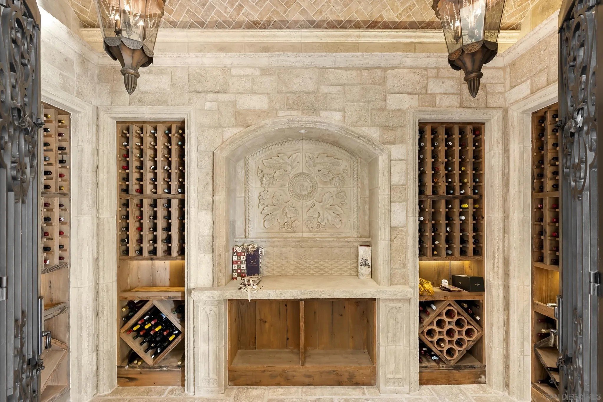 The walk-in wine room is spectacular.