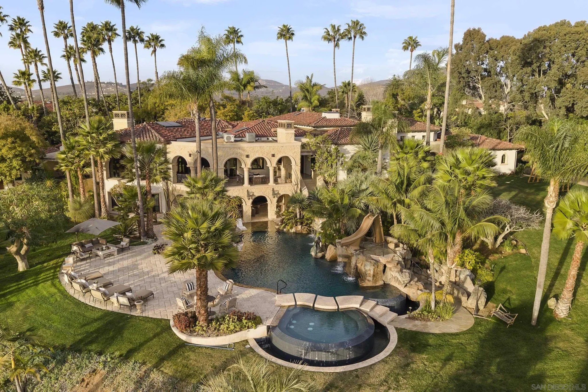 This Rancho Santa Fe estate sits in a celebrity-filled community just north of San Diego.