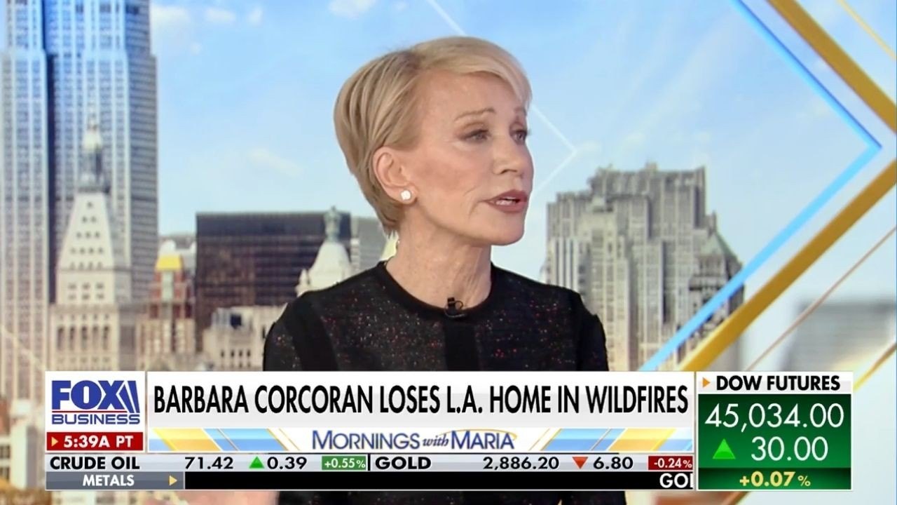 Barbara Corcoran Insists '100%' of Palisades Residents Will Return After Wildfires