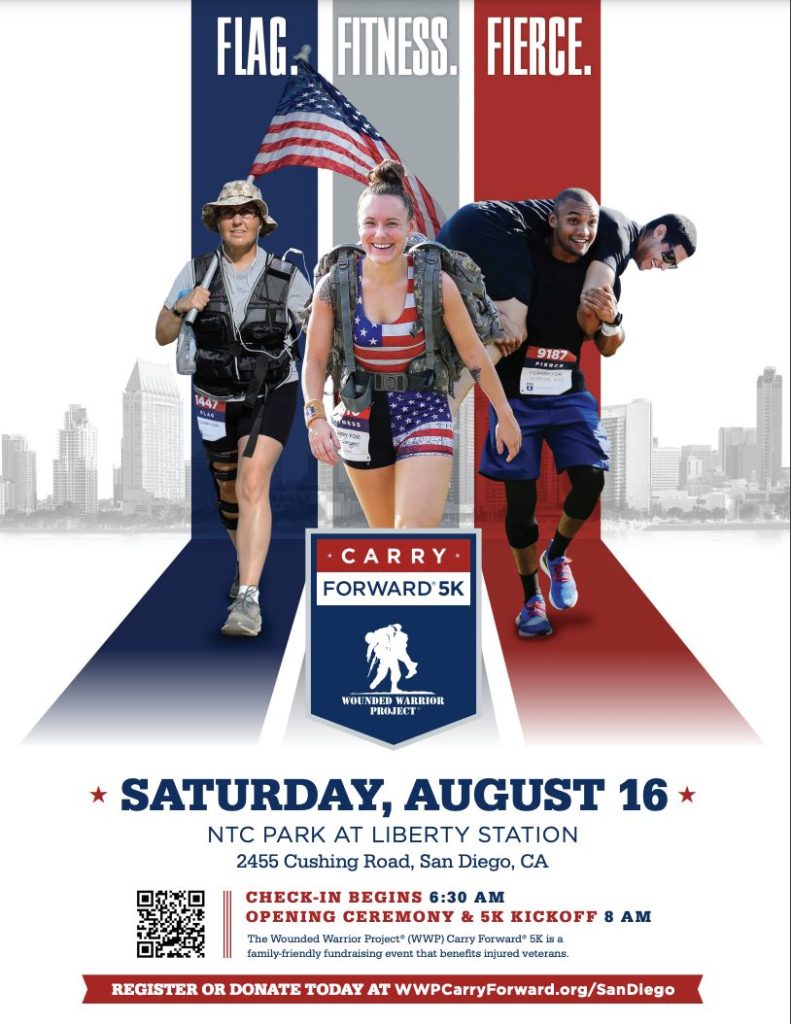 poster for Carry Forward 5k in San Diego