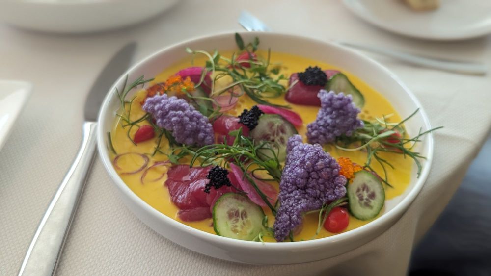 Aphrodisiac food featuring  Peruvian Crudo from The Marine Room in La Jolla