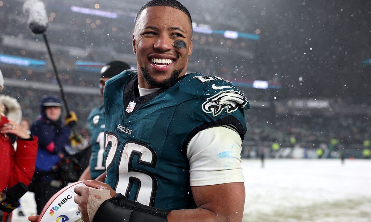 Saquon Barkley #26 of the Philadelphia Eagles