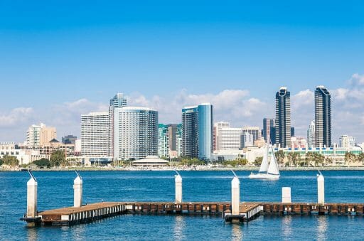 San Diego Skyline from Coronado Island