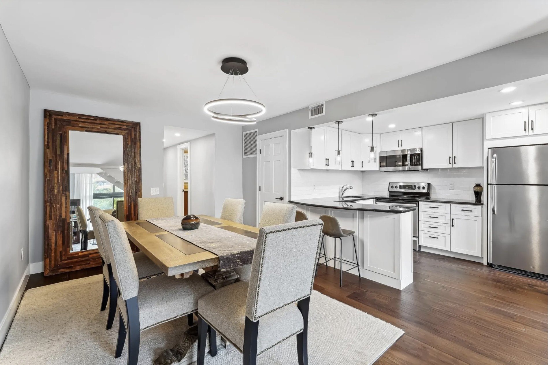 This 1-bed, 1-bath condo at 3101 New Mexico Ave NW Apt 518, Washington, DC 20016, is being sold for $599,999.